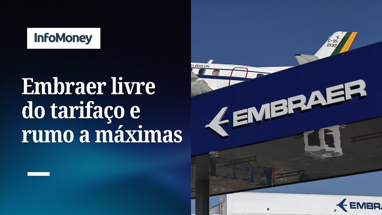 Embraer escapa do tarifaço e analistas projetam novas máximas | InfoMoney News
