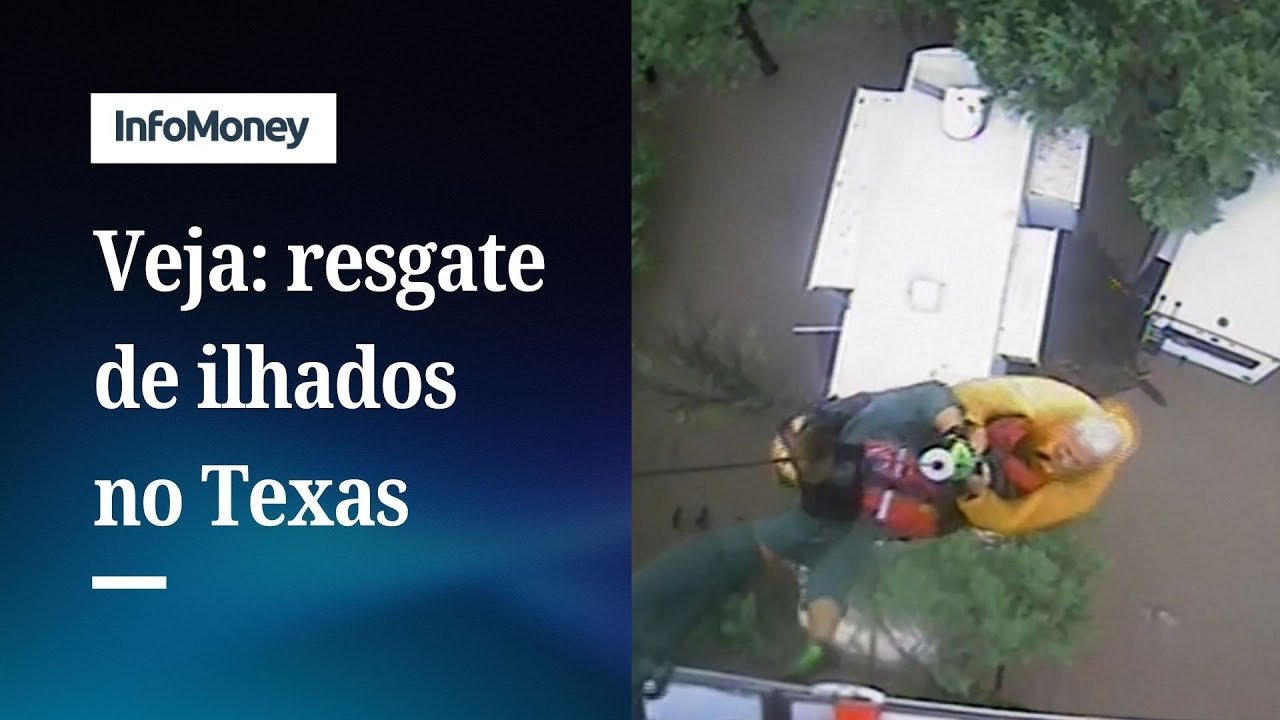 Guarda Costeira resgata pessoas ilhadas nas enchentes do Texas