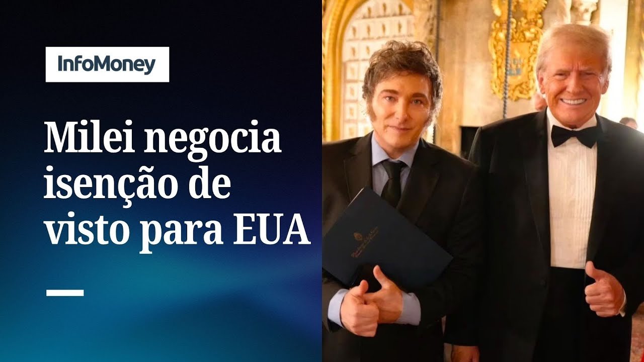 Milei negocia para que argentinos entrem nos EUA sem visto |
