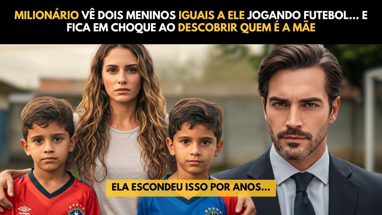 MILIONÁRIO VÊ DOIS MENINOS IGUAIS A ELE JOGANDO FUTEBOL… E FICA EM CHOQUE AO DESCOBRIR QUEM É A MÃE