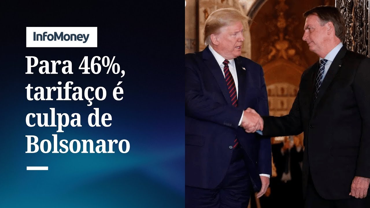 Para 46% dos brasileiros, Bolsonaro é culpado por tarifas dos EUA | InfoMoney News