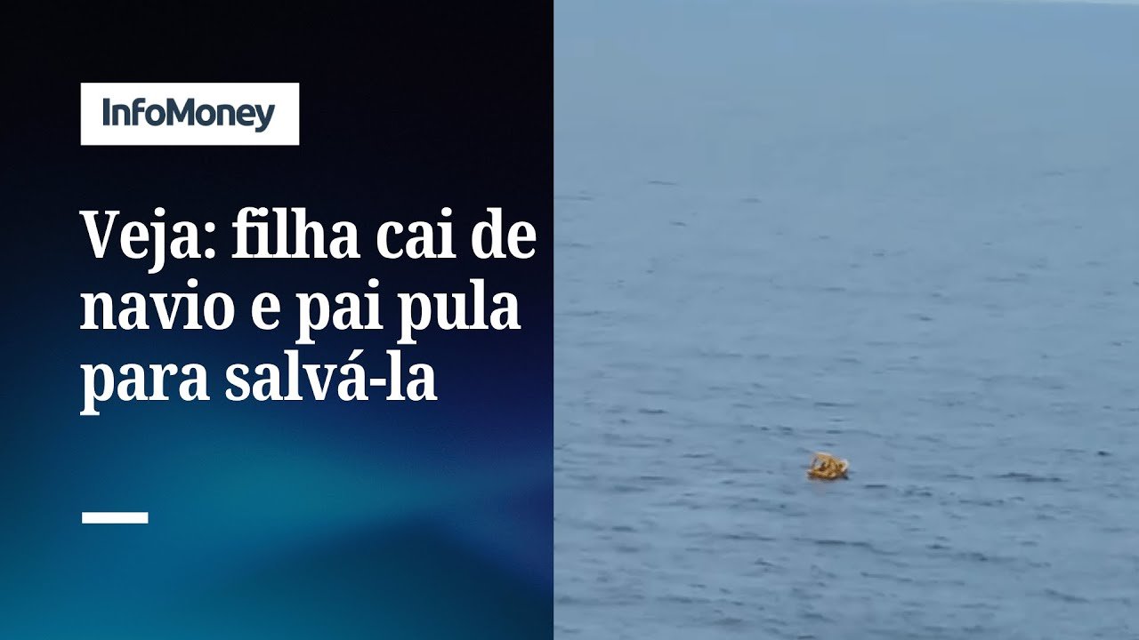 VÍDEO: Pai pula no mar para salvar filha que caiu de cruzeiro da Disney nos EUA | InfoMoney News