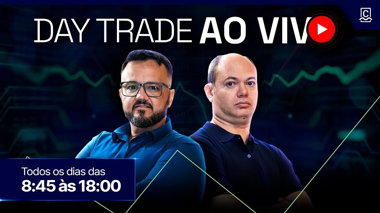 🔵 DAY TRADE AO VIVO DA CM CAPITAL: Mini-índice, Minidólar, Ações, e Futuro de Bitcoin (21/08/25)
