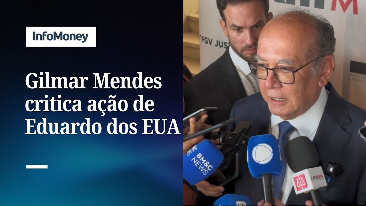“Ato de lesa-pátria”, diz Gilmar Mendes sobre atuação de Eduardo Bolsonaro nos EUA | InfoMoney News
