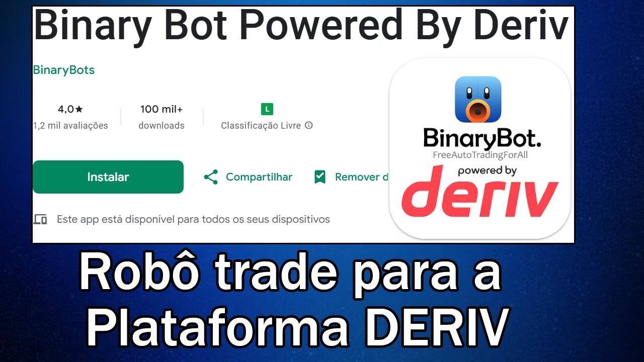 Binary Bot Powered By Deriv | Robô de trader para DERIV