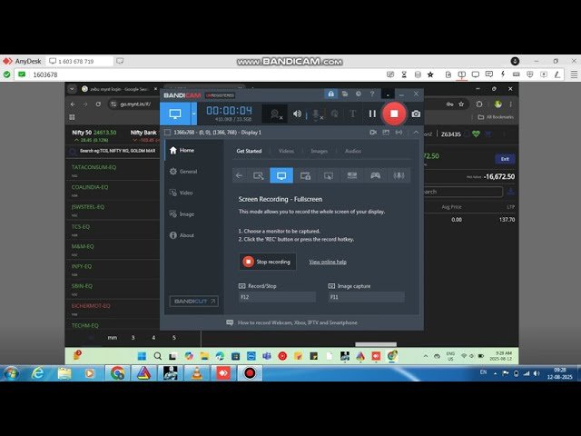 ROBO TRADING NIFTY OPTION 12 AUG 25 .20 LOT TODAY PROFIT .RS.16600