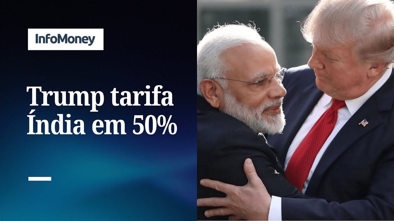 Trump aumenta tarifas a Índia para 50% devido a petróleo russo | InfoMoney News