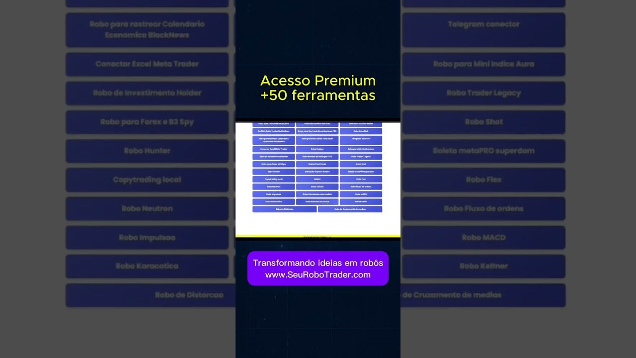 📊 Acesso a mais de 50 Robôs Traders