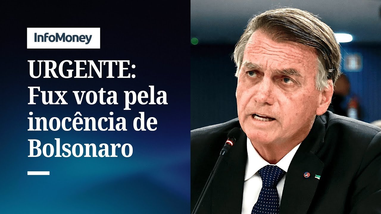 AGORA: Fux vota por absolver Bolsonaro de todos os crimes; placar está 2×1 | InfoMoney News