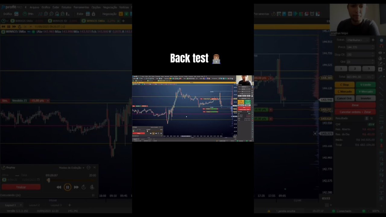 Back test 👨🏽‍💻📊 #trading #caminhoparaumavidamelhor #daytrade #bolsadevalores