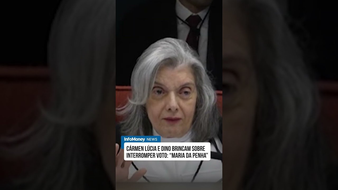 Cármen Lúcia e Dino brincam sobre interromper voto: “Maria da Penha” | InfoMoney News