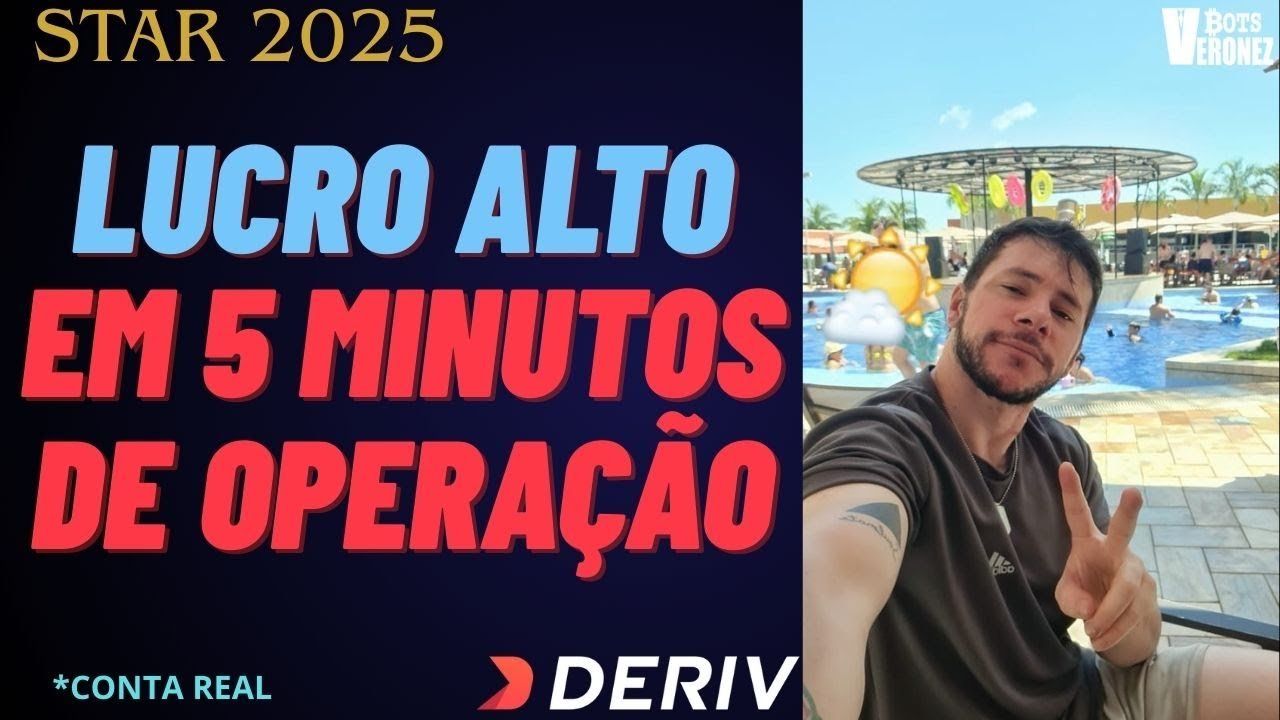 QUANTO DÁ PRA LUCRAR EM 5 MINUTOS ?? Robô 100% automático lucrando em 5 minutos na conta real Deriv