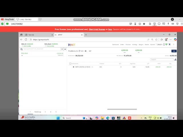 ROBO TRADING NIFTY OPTION 23 SEP 25 .8 LOT TODAY PROFIT .RS.5000