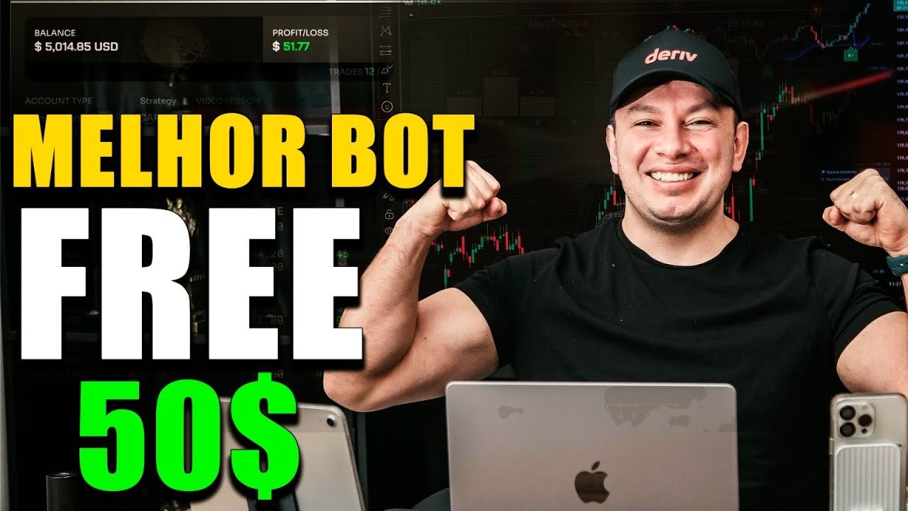 🤖 DERIV BOT SCARA — Operando totalmente de forma GRATUITA na plataforma de robôs automatizados! 💰