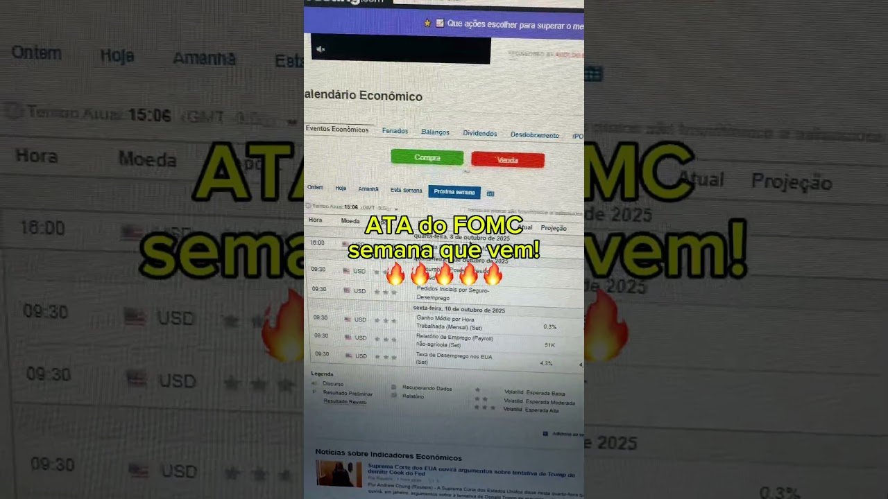 🚨 Mercado em alerta! Payroll adiado