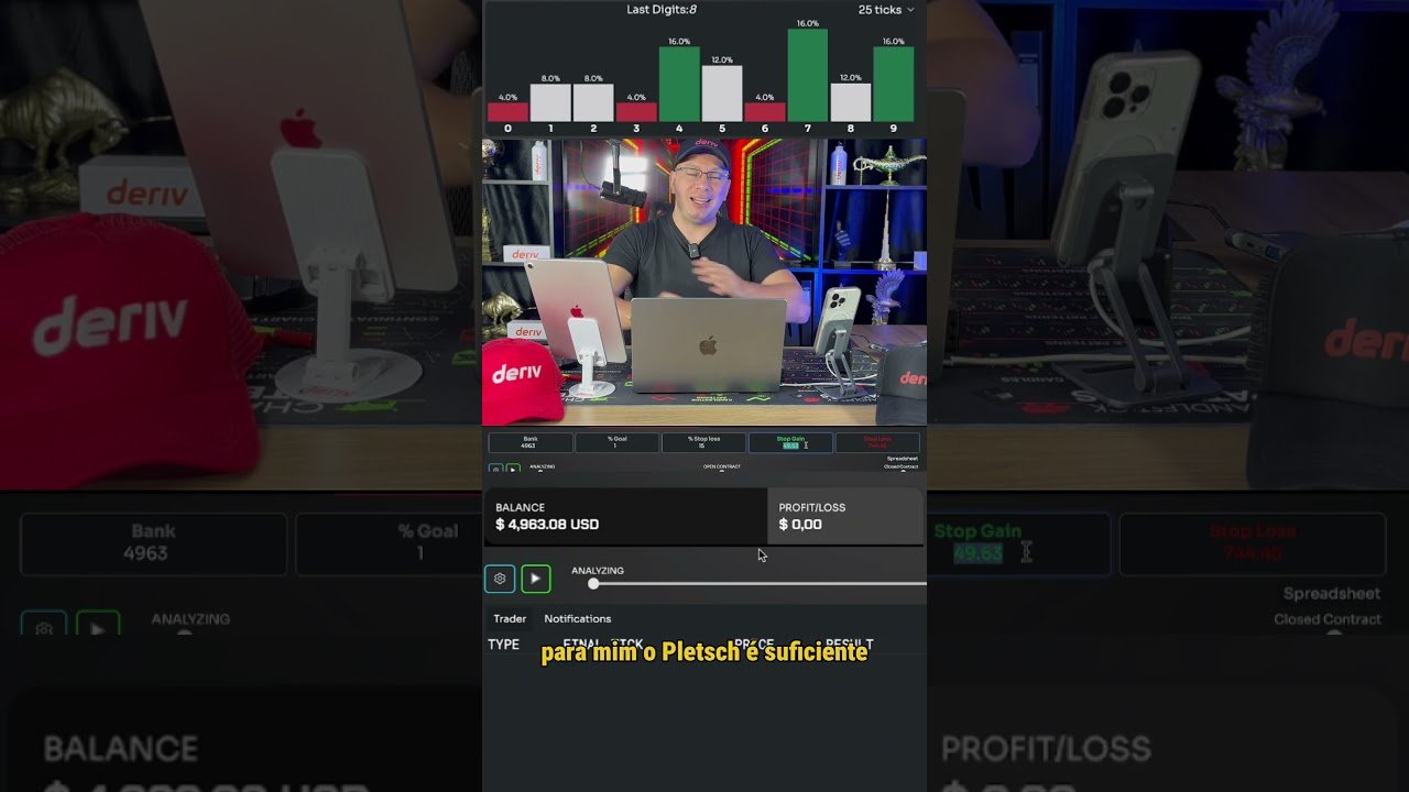 💥 Robô Trader SCARA na Deriv com banca de $4900 — a coisa ficou LOUCA! 🤖🔥