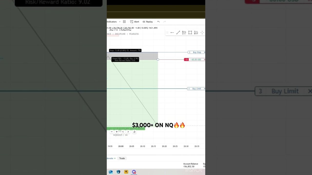 $3k+ ON NQ🌟🔥🔥 #daytrade #daytrader #daytrading #nq #sp500 #stocks #trader