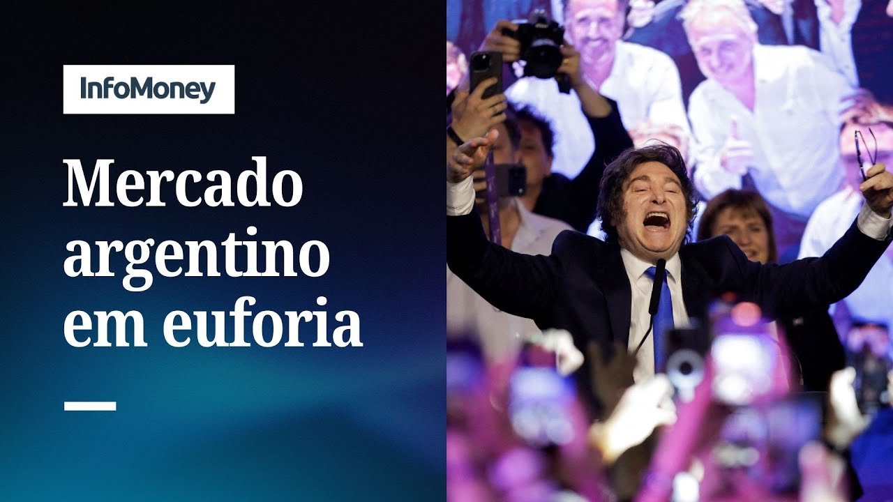 Ações saltam 35%, peso sobe 10%: mercado argentino em euforia após vitória de Milei | InfoMoney News