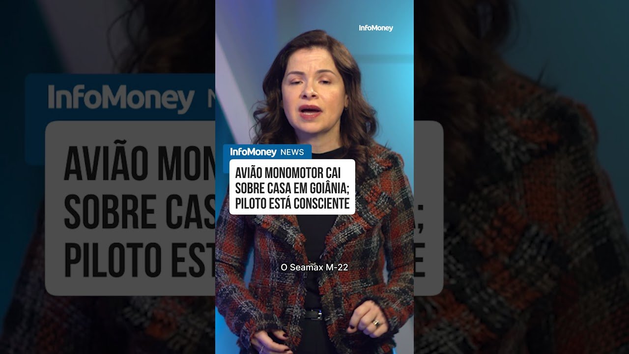 Avião monomotor cai sobre casa em Goiânia; piloto está consciente | InfoMoney News