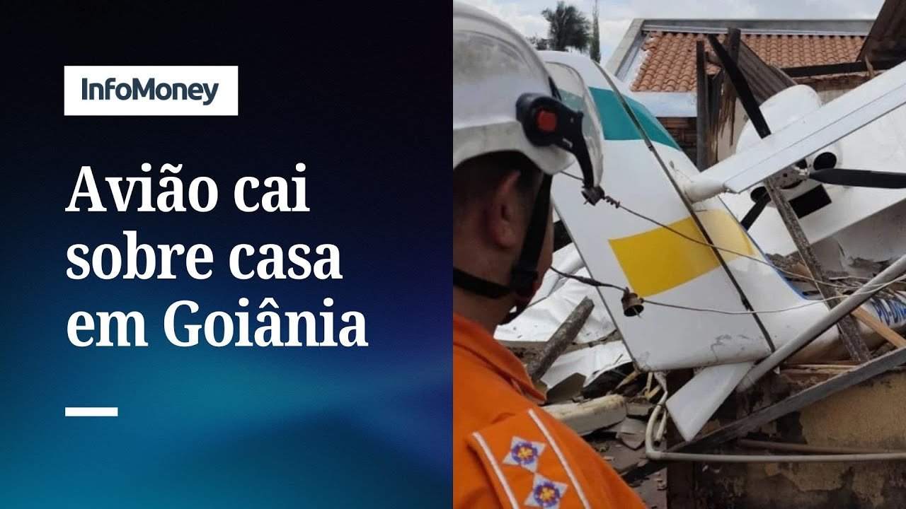 Avião monomotor cai sobre casa em Goiânia; piloto está consciente | InfoMoney News
