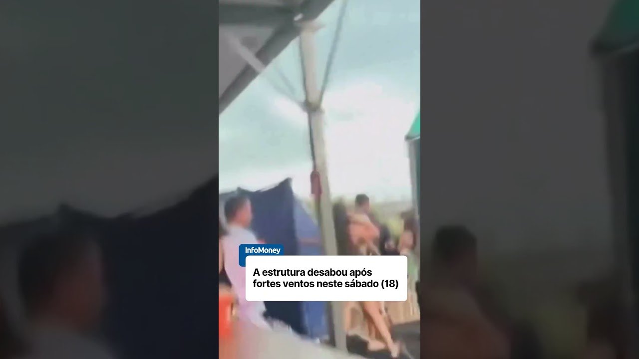 Cobertura desaba em evento de Beach Tennis em Ribeirão Preto
