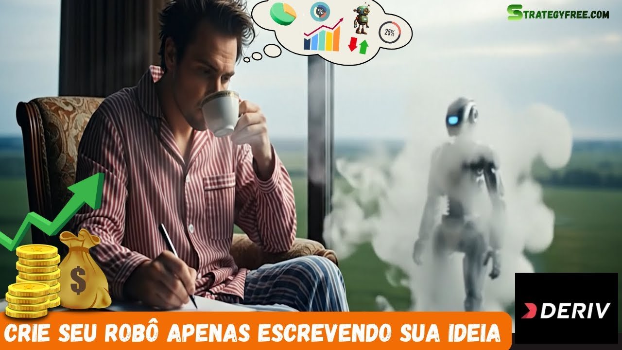 Crie seus robôs Deriv apenas escrevendo sua estrategia