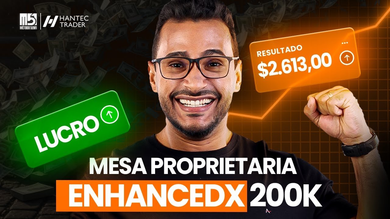DayTrade $2.613 LUCRO operando no DESAFIO ENHANCEDX de 200k (mesa proprietaria)
