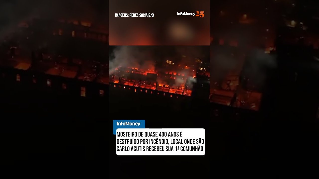 Mosteiro da 1ª comunhão de Carlo Acutis pega fogo na Itália