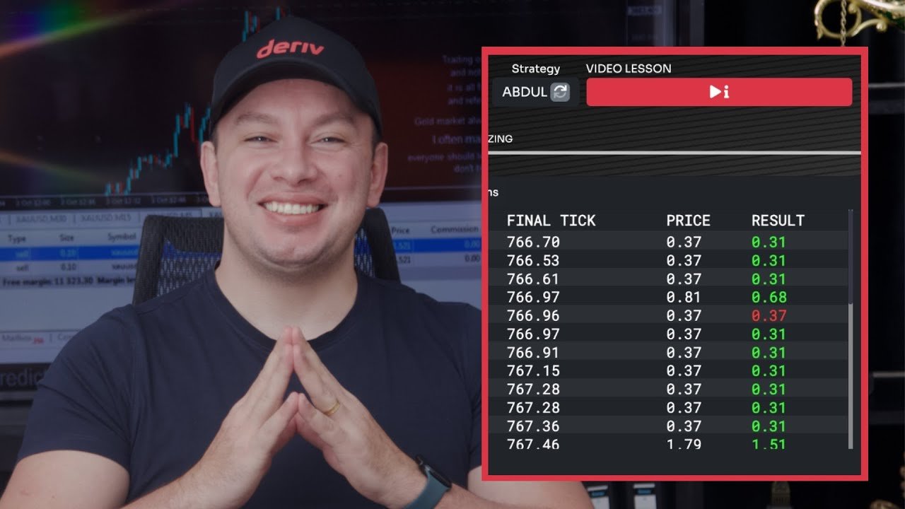 (NOVO) Deriv Bot ABDUL Parceria INTERNACIONAL na DERIV 2025