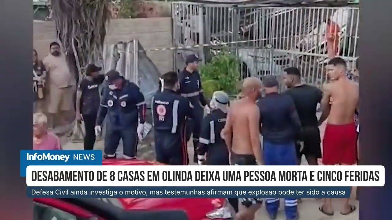 Oito casa desabam em Olinda