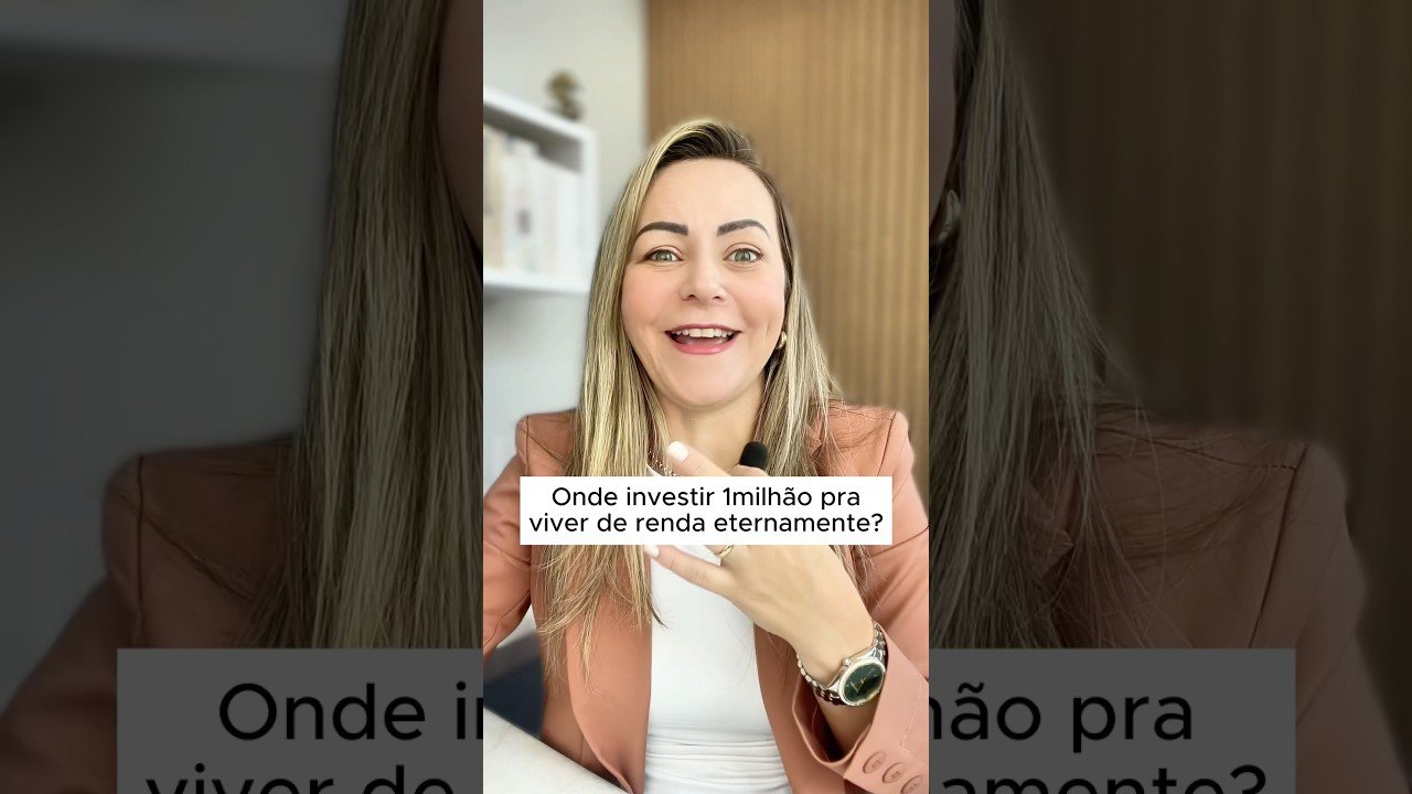 Onde investir 1milhão pra viver de renda #RendaPassiva #Investimentos #viverderenda