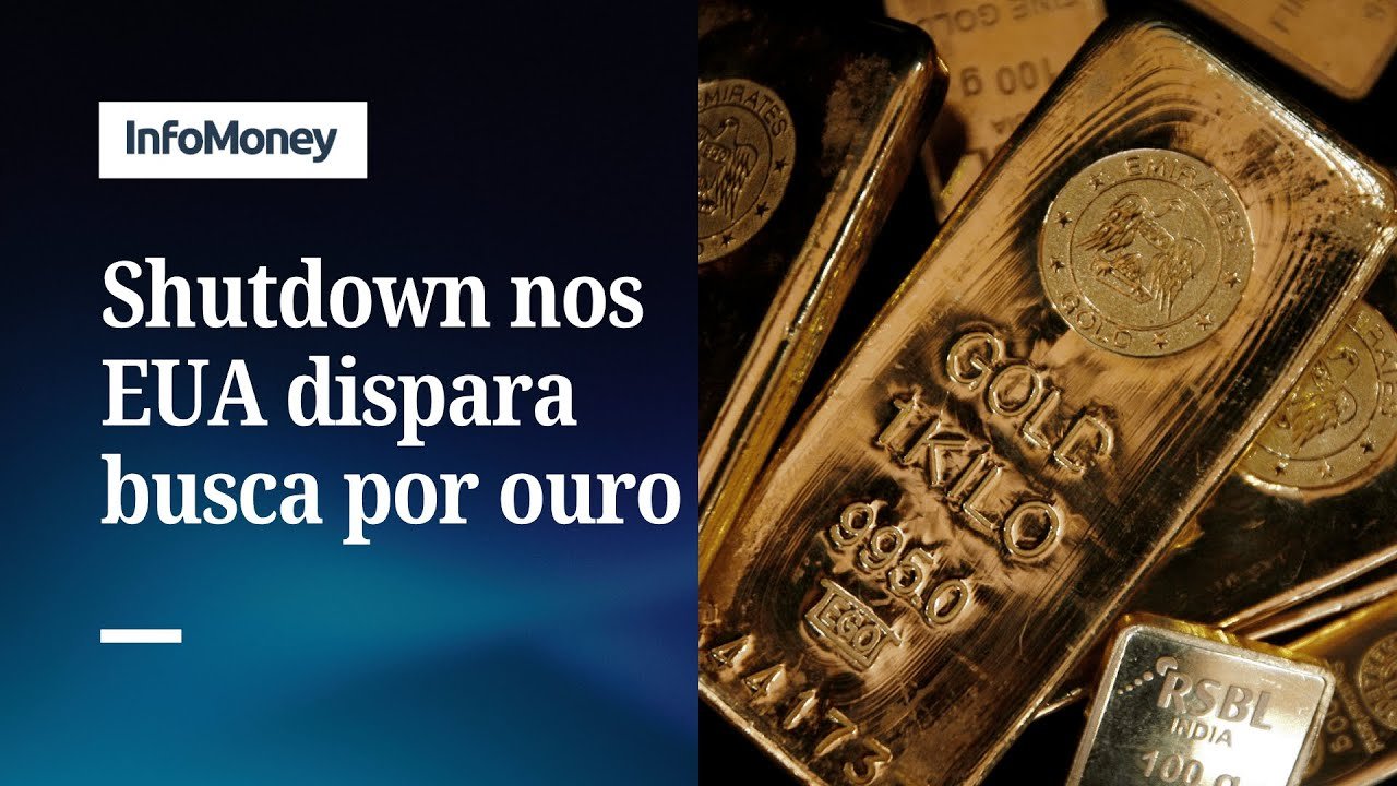 Ouro bate os US$4 mil pela primeira vez com shutdown nos EUA | InfoMoney News
