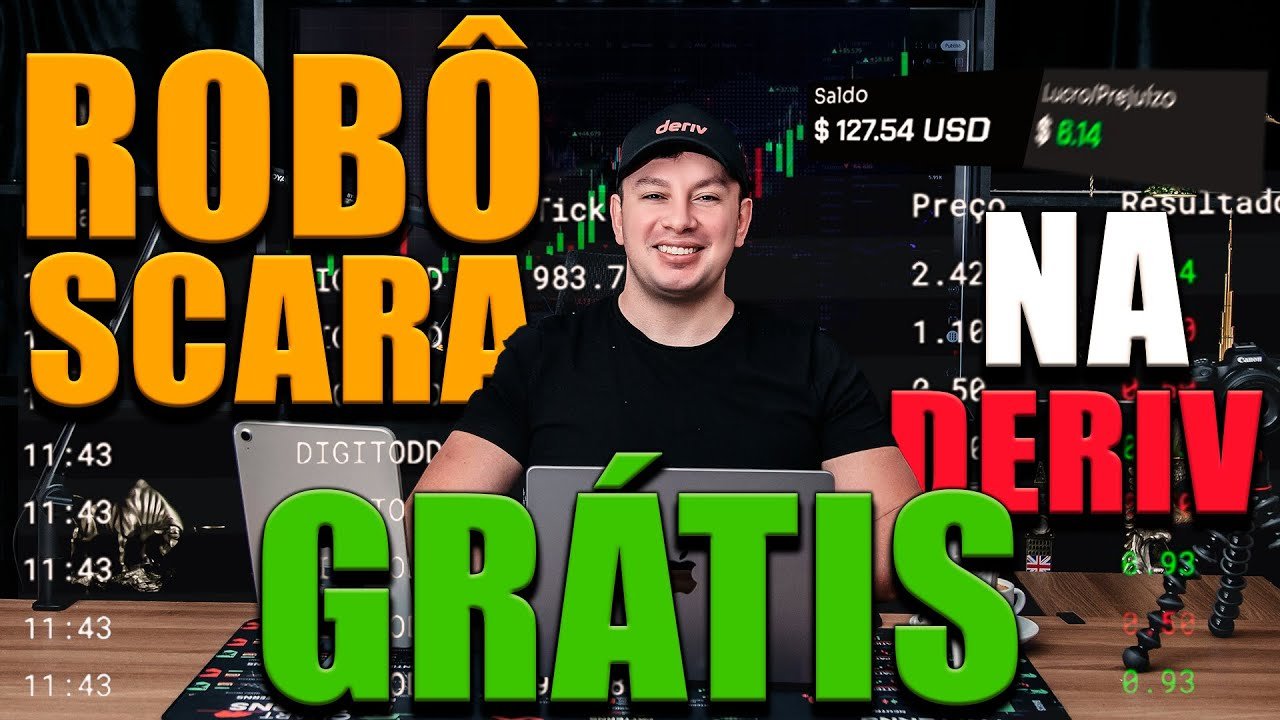 Robô SCARA Gratuito: 3% por Dia Operando Sozinho na DERIV