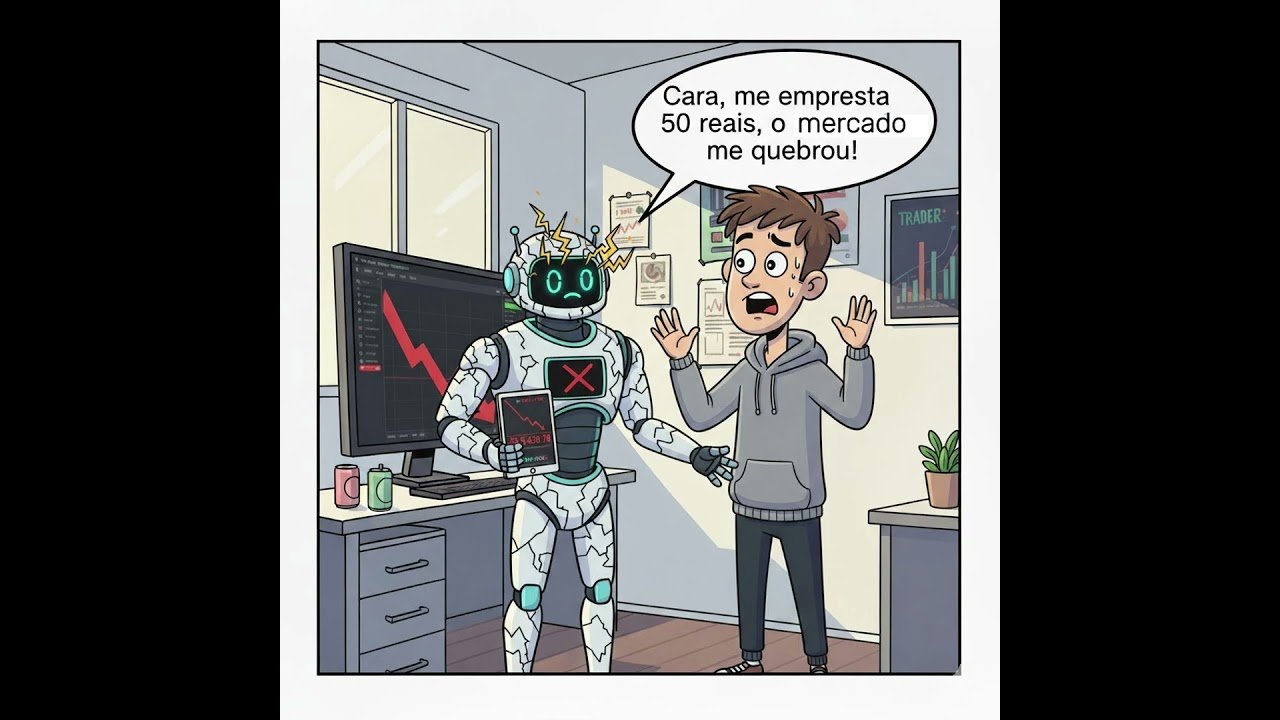 Robô Trader  #memes #b3 #tradeiniciante #criptomoedas #daytrader #forex  #robo #trader