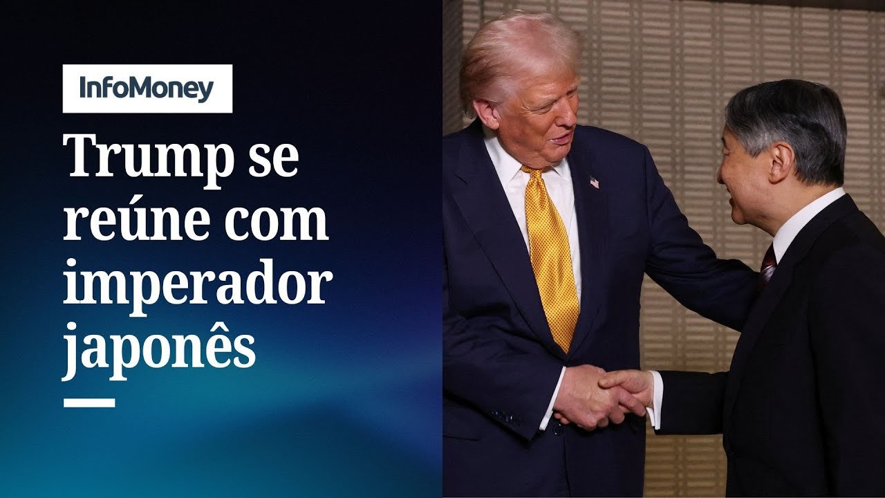 Trump se reúne com o imperador do Japão na sua maior viagem internacional deste ano | InfoMoney News
