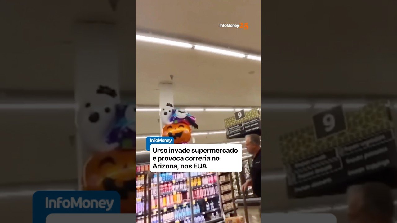 Urso invade supermercado e provoca correria no Arizona, nos EUA