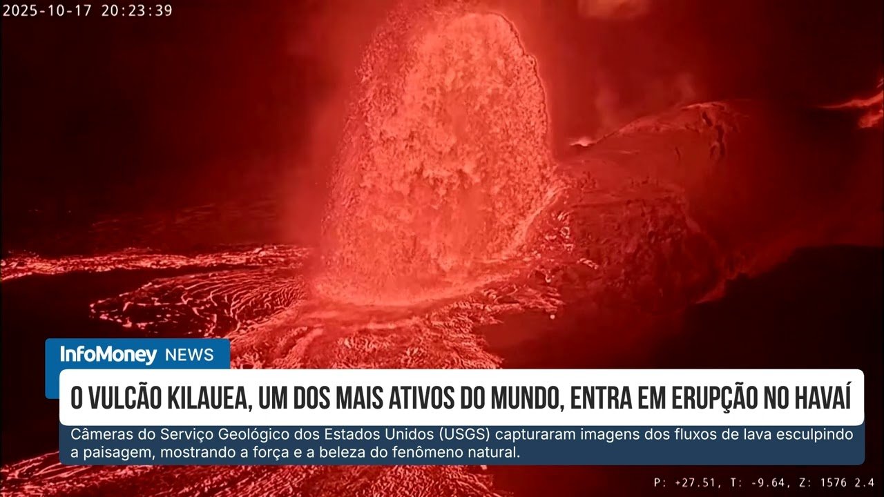 Vulcão Kilauea entra em erupção no Havaí