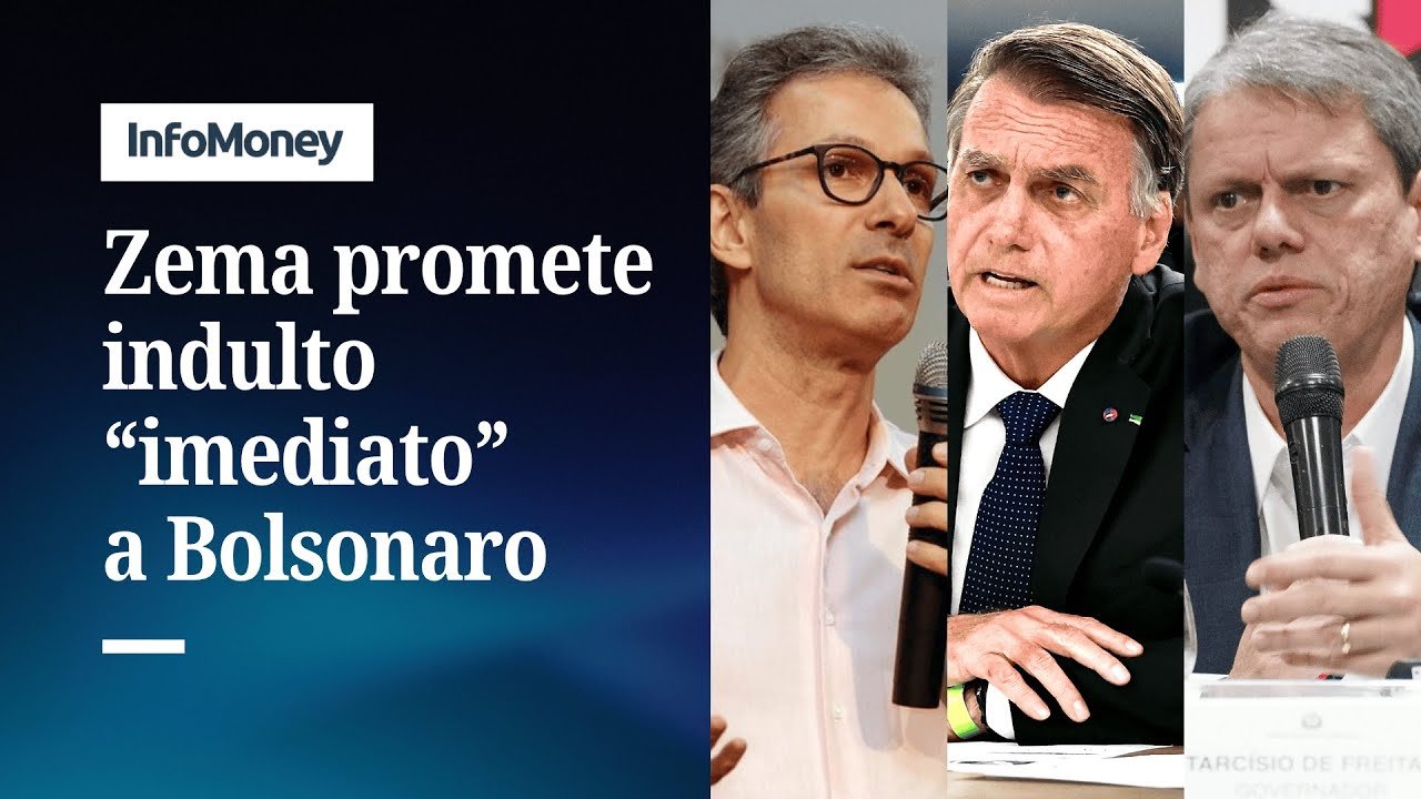 Zema descarta ser vice de Tarcísio e promete indulto a Bolsonaro | InfoMoney News