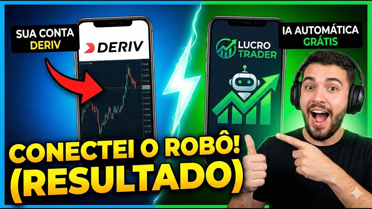 🏆 Ativei a IA da Lucro Trader na Deriv: O Que Aconteceu? (Robô Grátis)
