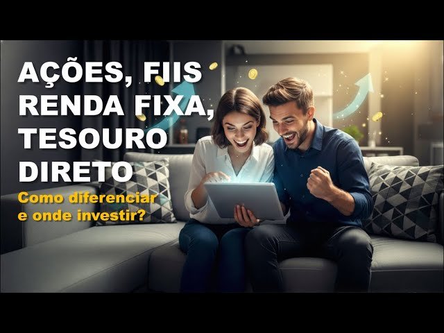 AÇÕES, FIIS RENDA FIXA,TESOURO DIRETO Como diferenciar e onde investir?
