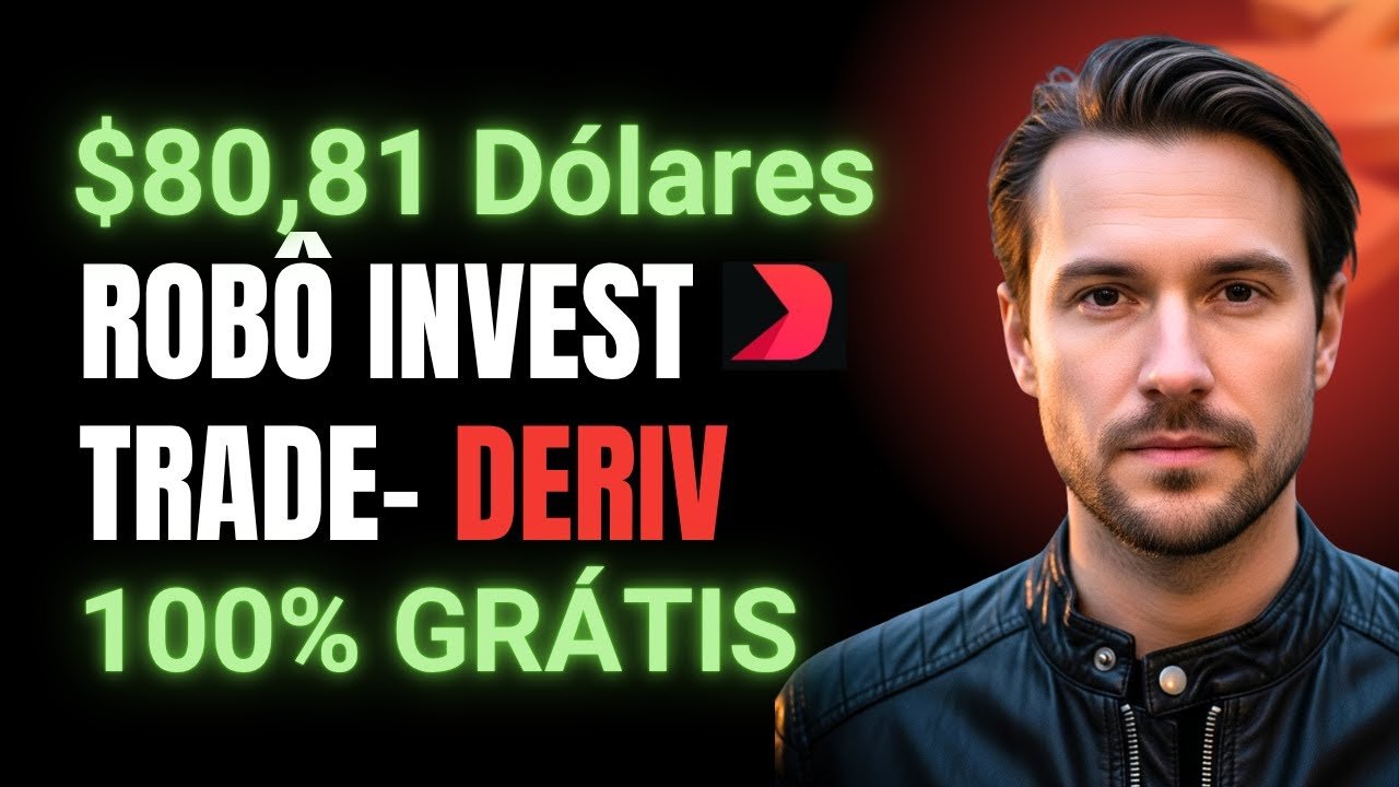 BOT DERIV GRÁTIS-  BATENDO A META DO DIA EM US$ 80,81 NA PLATAFORMA DERIV