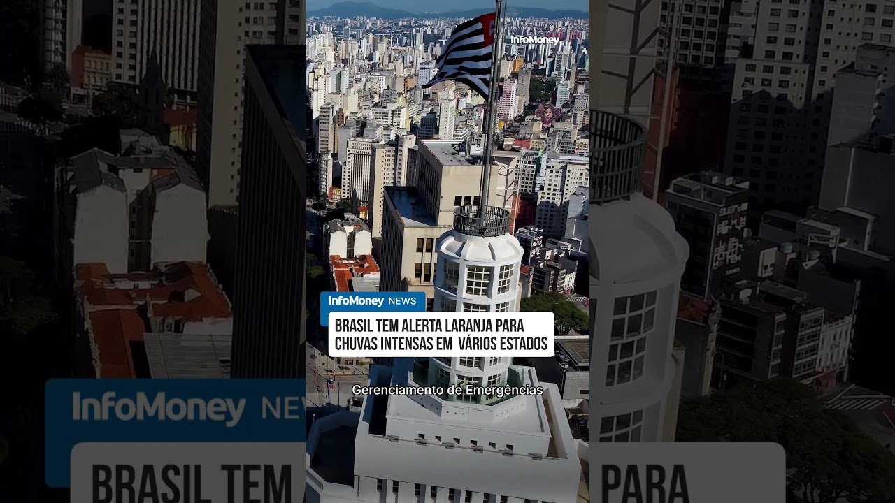 Brasil tem alerta laranja para chuvas intensas em  vários estados