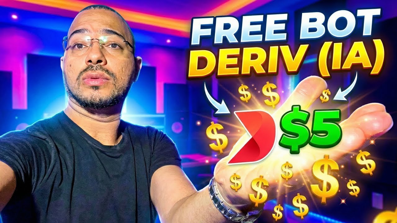 Ganhei $5 no BOT Grátis da Corretora Deriv | Artificial Intelligence Trading Deriv Synthetic Indices