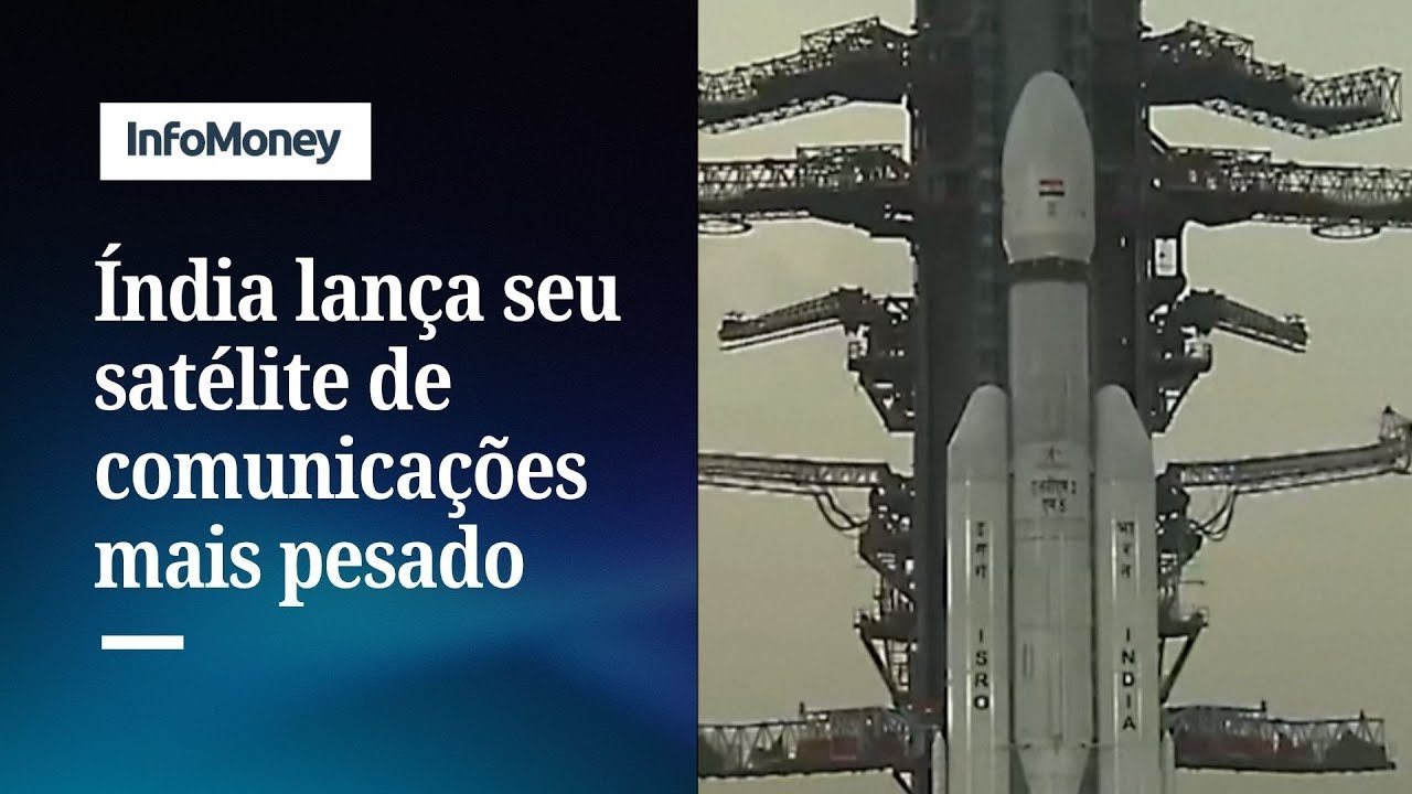 Índia lança seu satélite de comunicações mais pesado