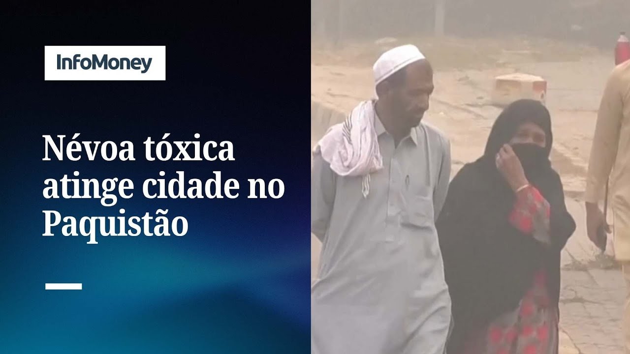Névoa tóxica atinge cidade de Lahore, no Paquistão