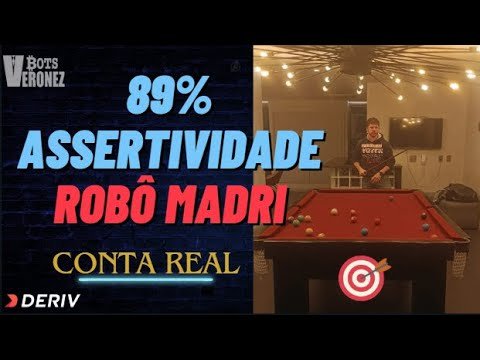 NOVA CONFIGURAÇÃO DO ROBÔ MADRI COM 89% DE ASSERTIVIDADE – Aula Completa na Conta Real Deriv.com