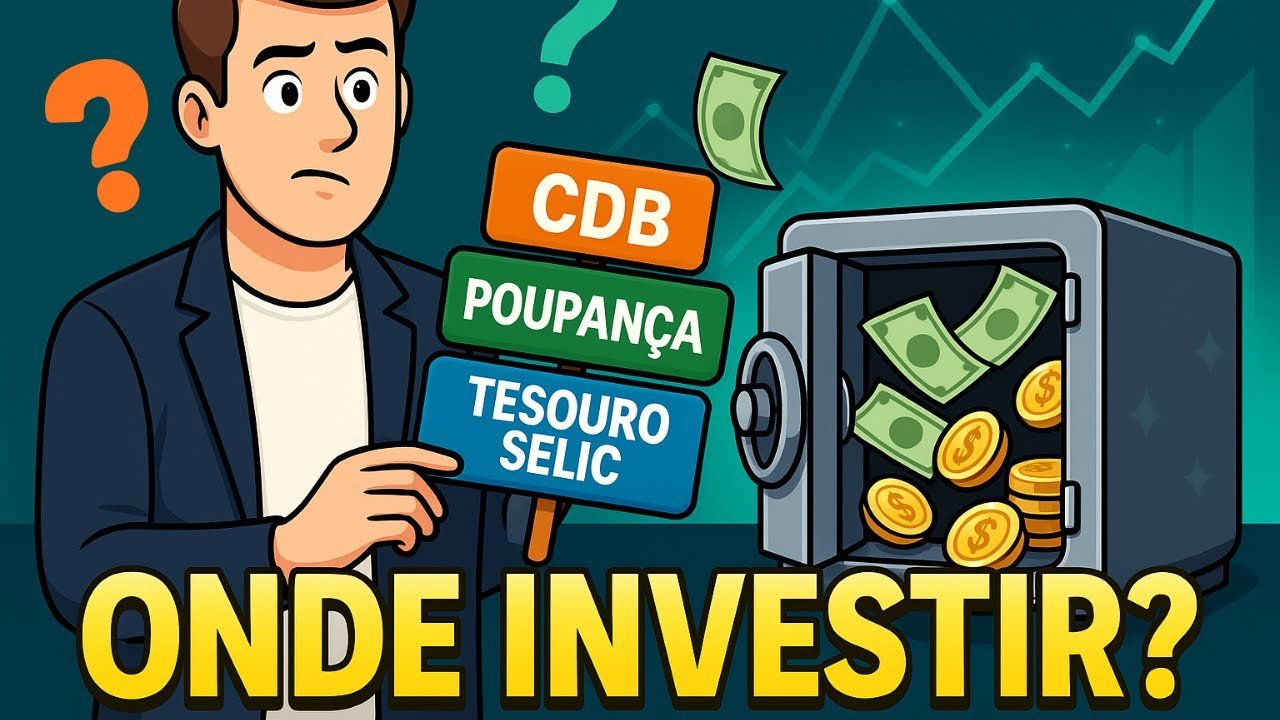 Onde investir: TESOURO SELIC, CDB OU POUPANÇA? Não ACREDITEI no resultado!