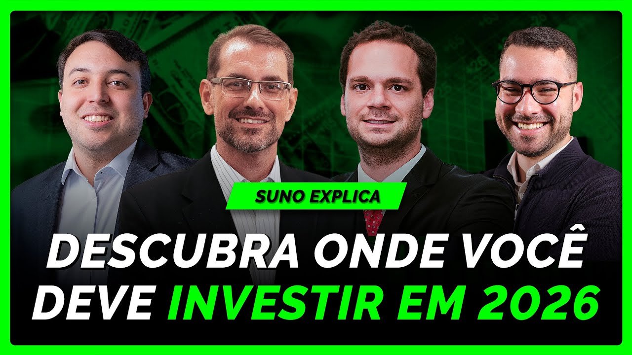 Quer saber onde investir dinheiro em 2026? Descubra com Professor Baroni, Tiago Reis e Gustavo Sung