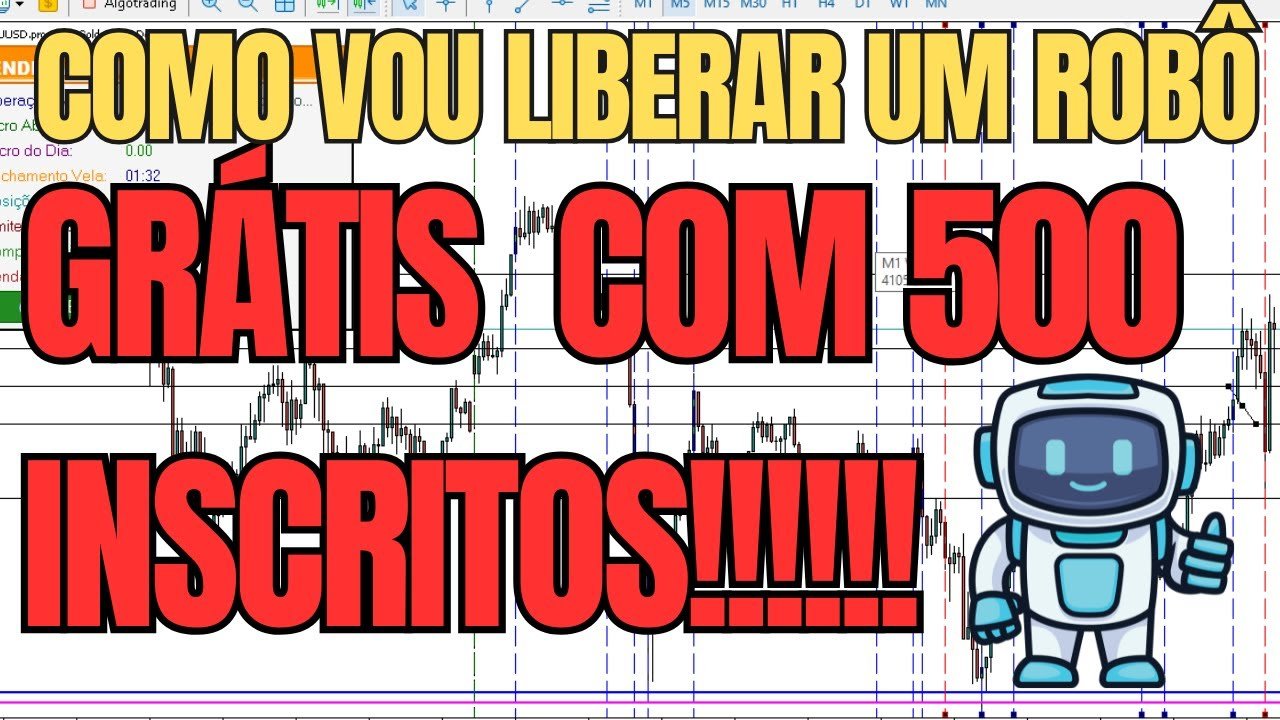 Robo Trader GRÁTIS ao bater 500 inscritos! Bora bater essa meta?