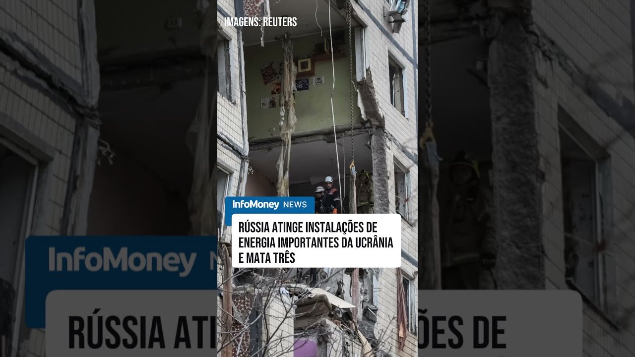 Rússia atinge várias instalações de energia importantes da Ucrânia e mata três | InfoMoney News